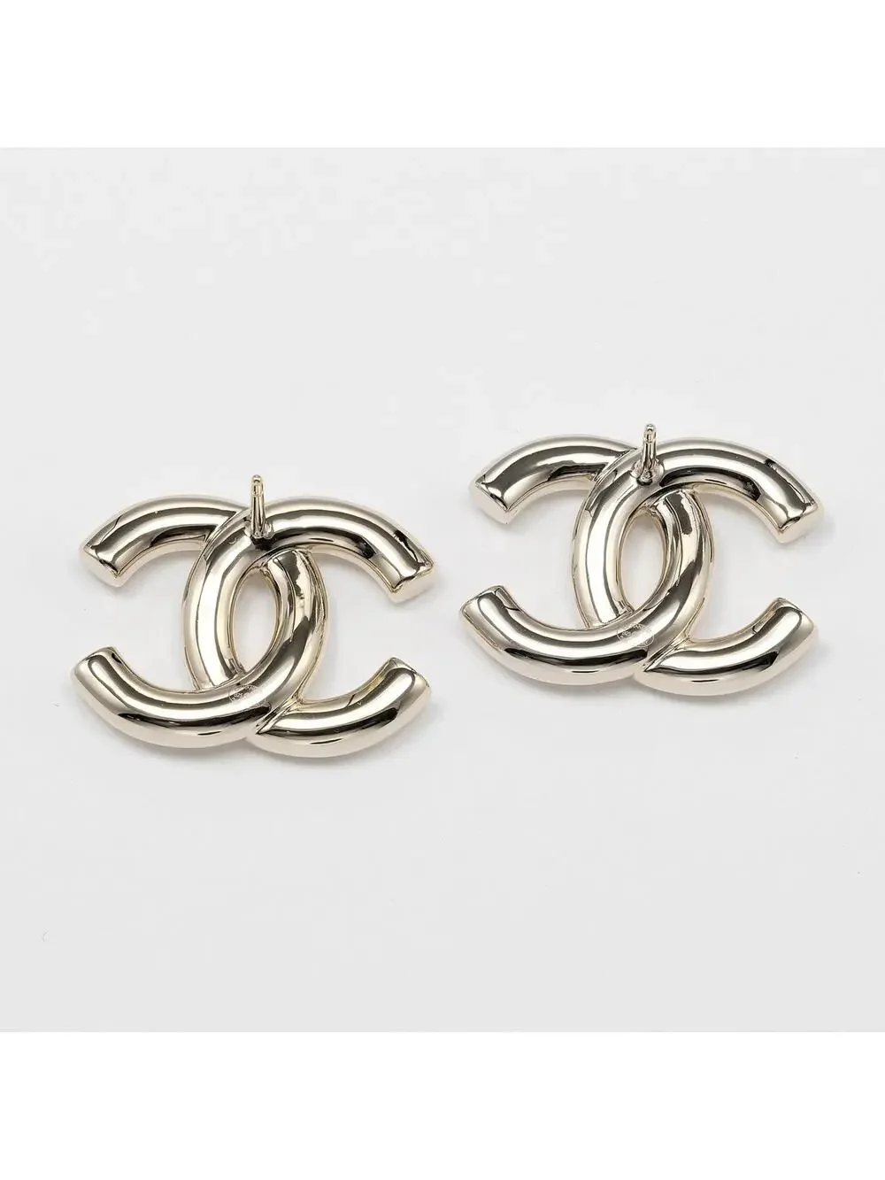 Chanel Cc Logo Earrings Metal #357846C10B
